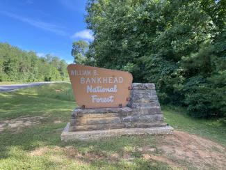Bankhead National Forest sign